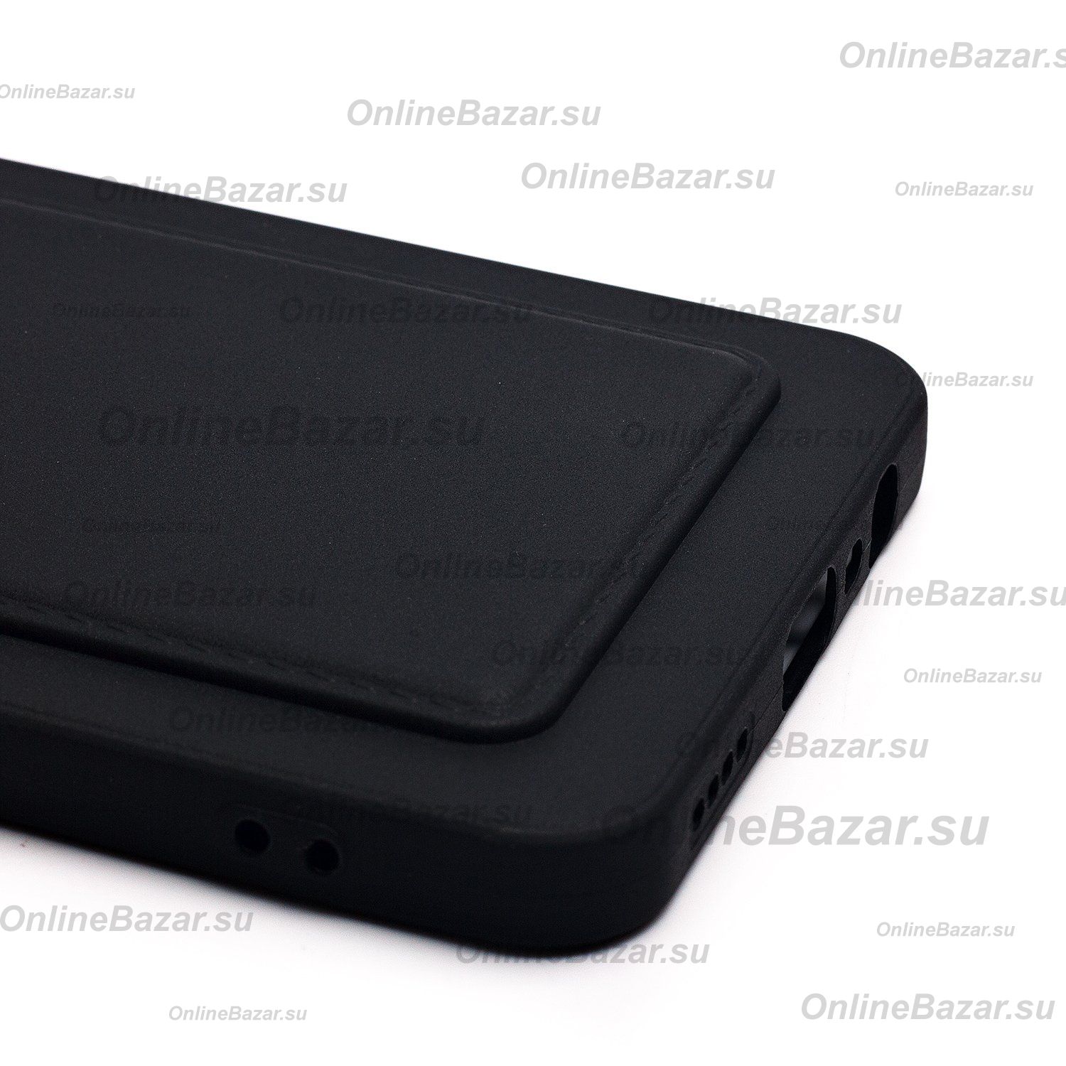 Чехол для Realme C61 силиконовый с картхолдером №9 <черный> ― Spb.OnlineBazar.su