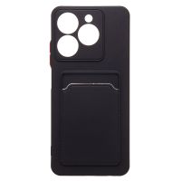 Чехол для Realme C63 силиконовый с картхолдером №9 <черный> ― Spb.OnlineBazar.su