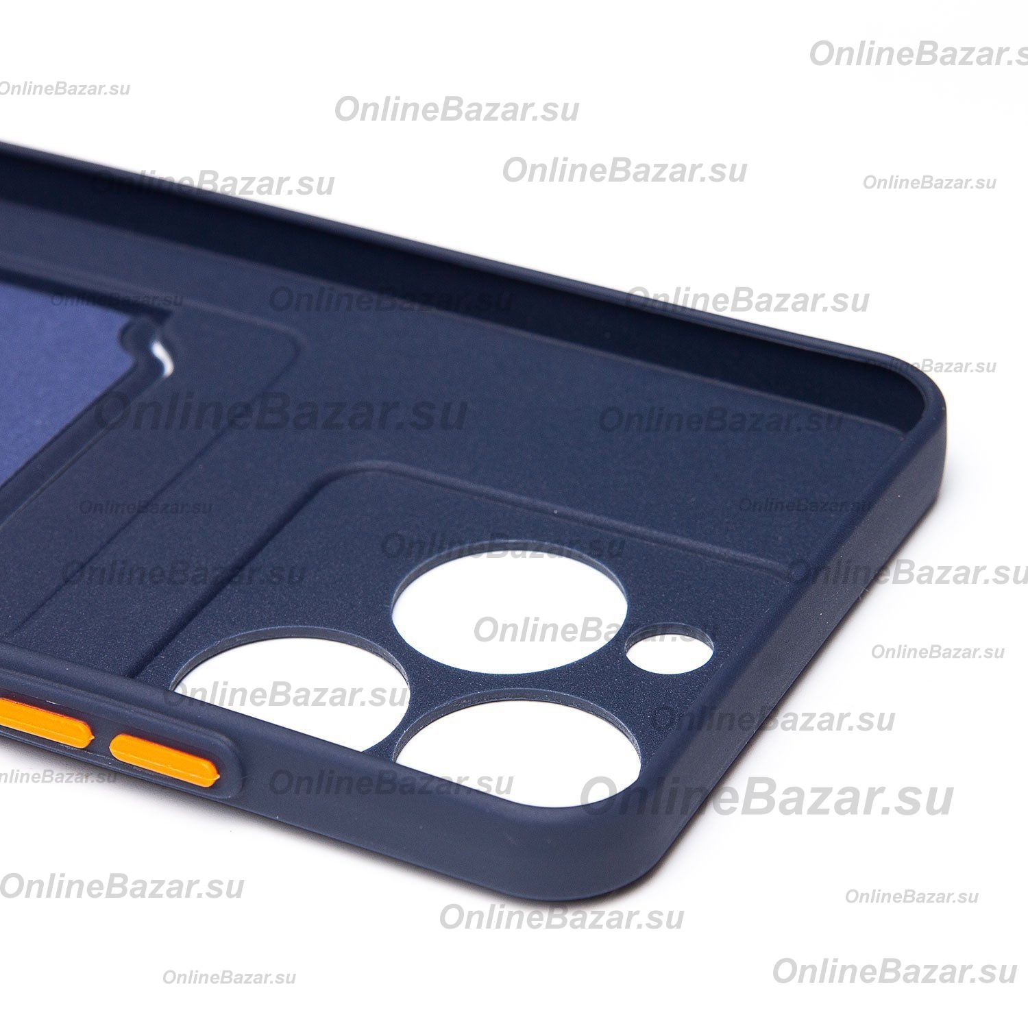 Чехол для Realme C63 силиконовый с картхолдером №9 <темно-синий> ― Spb.OnlineBazar.su