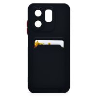 Чехол для Infinix Smart 9 (X6532) силиконовый с картхолдером №9 <черный> ― Spb.OnlineBazar.su