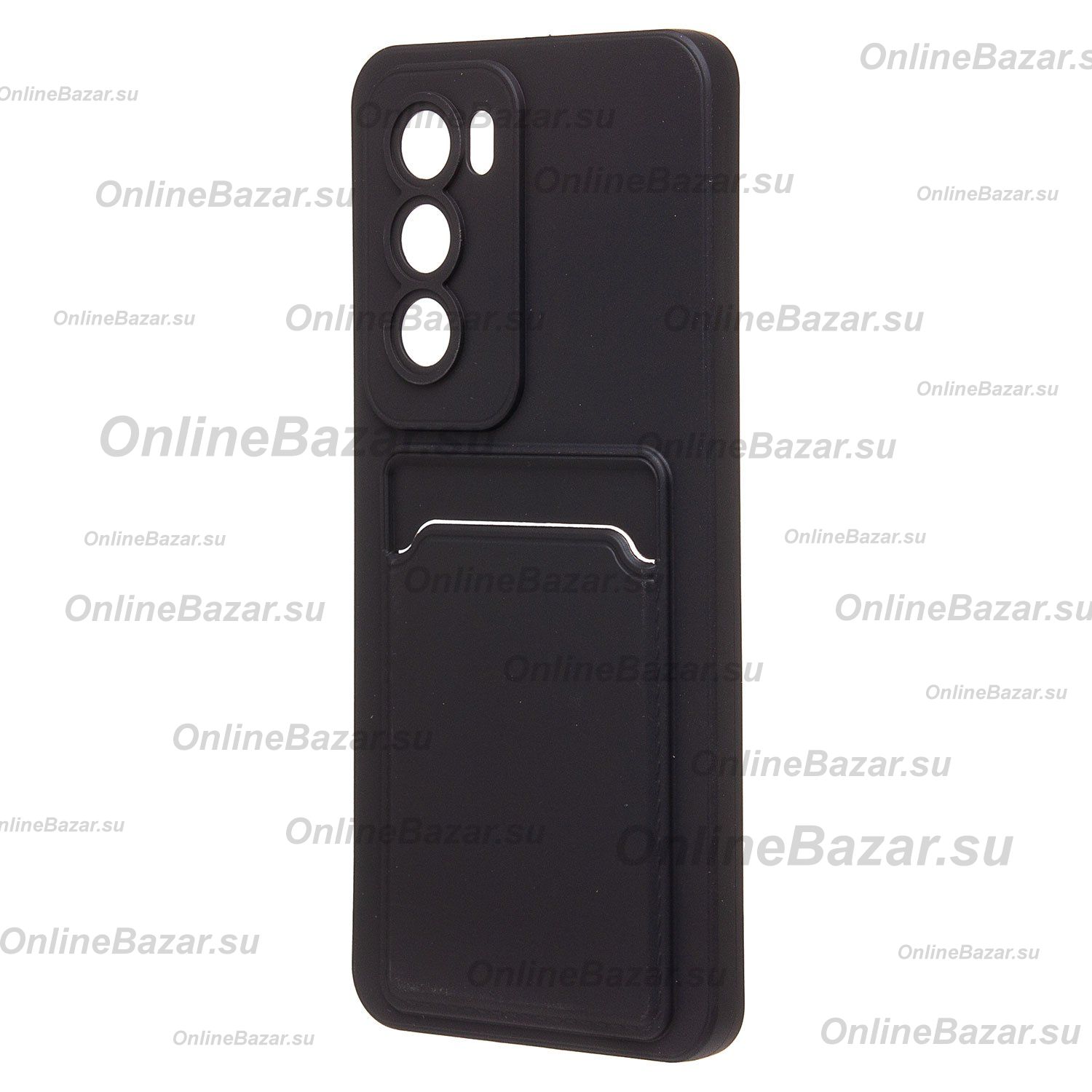 Чехол для Oppo CPH2625 силиконовый с картхолдером №9 <черный> ― Spb.OnlineBazar.su