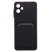 Чехол для Samsung SM-A065F (Galaxy A06) силиконовый с картхолдером №9 <черный> ― Spb.OnlineBazar.su