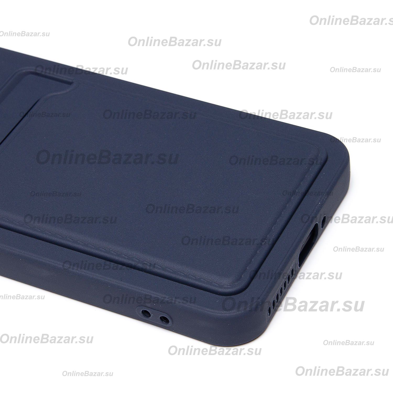 Чехол для Xiaomi 14 силиконовый с картхолдером №9 <темно-синий> ― Spb.OnlineBazar.su