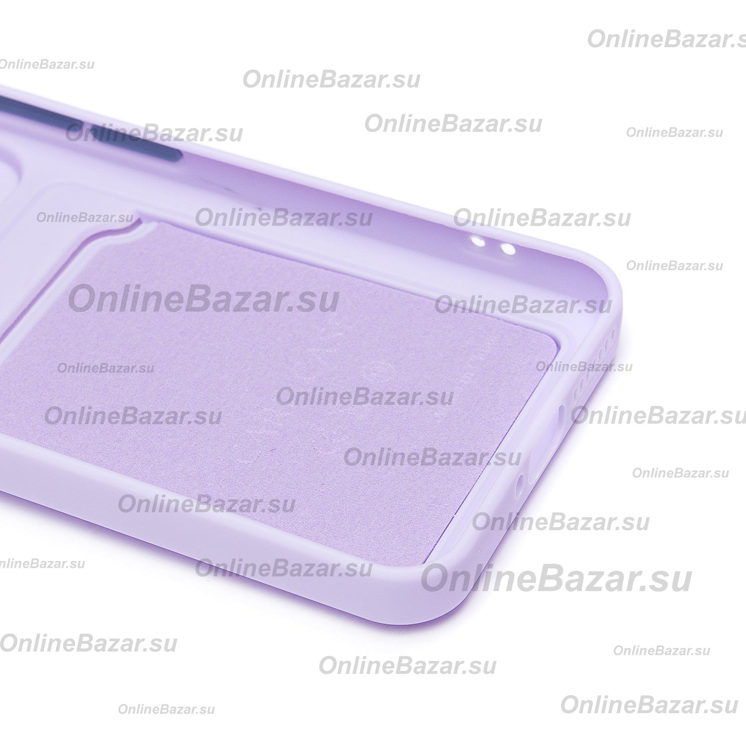 Чехол для Xiaomi 14 силиконовый с картхолдером №9 <светло-фиолетовый> ― Spb.OnlineBazar.su