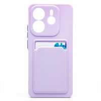 Чехол для Xiaomi 24117RN760 силиконовый с картхолдером №9 <светло-фиолетовый> ― Spb.OnlineBazar.su