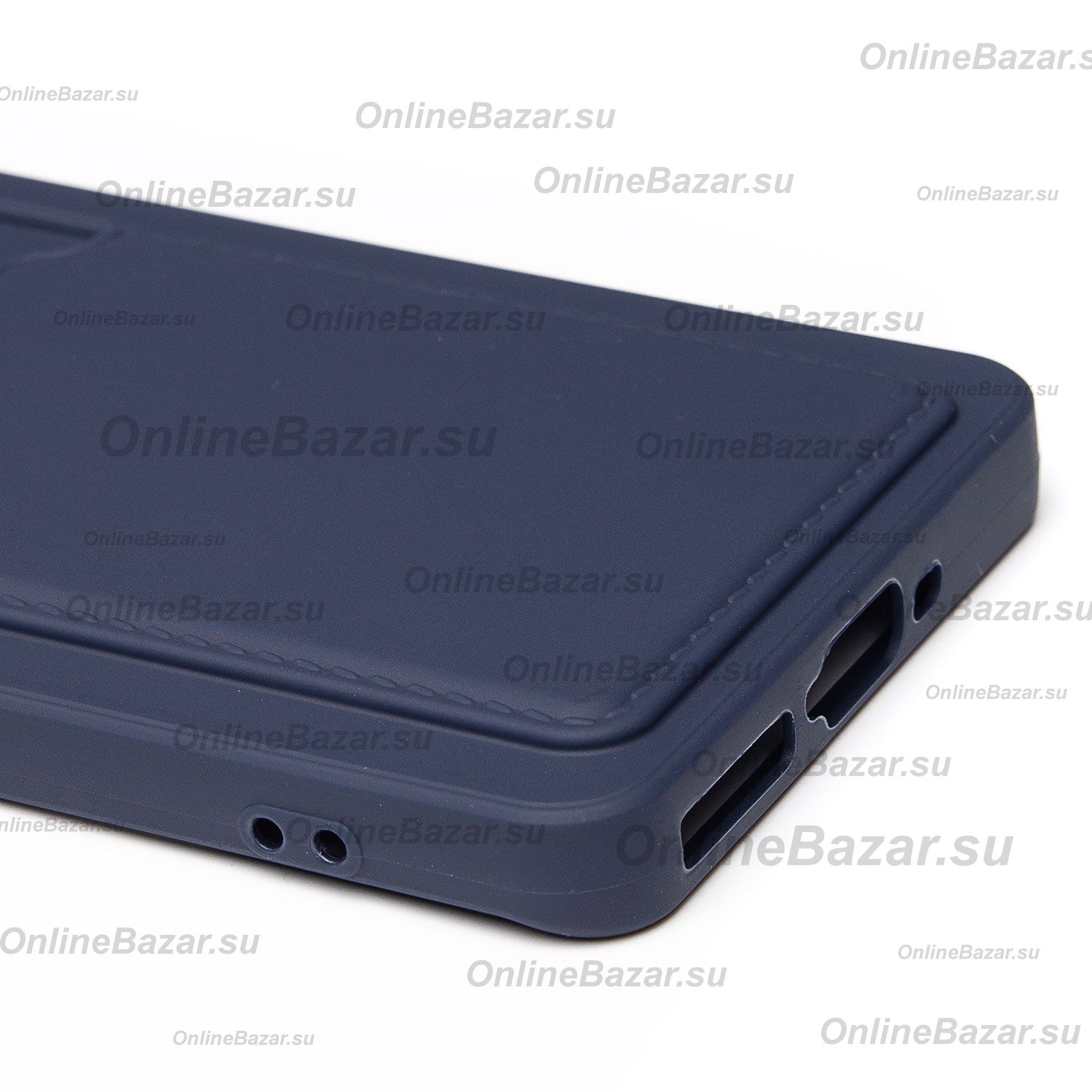 Чехол для Xiaomi Redmi Note 14 Pro силиконовый с картхолдером №9 <темно-синий> ― Spb.OnlineBazar.su