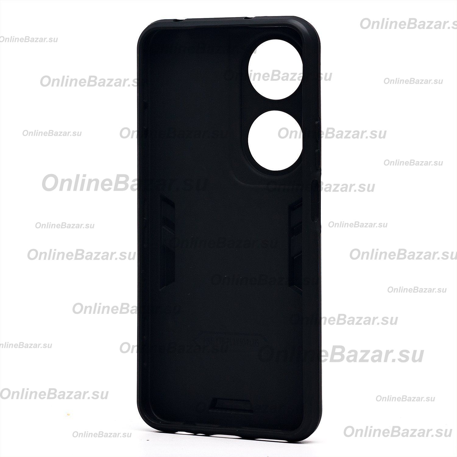 Чехол для Honor X7b (CLK-LX1) силиконовый противоударный с кольцом <черный> ― Spb.OnlineBazar.su