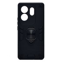 Чехол для Infinix Zero 30 (X6731B) силиконовый противоударный с кольцом <черный> ― Spb.OnlineBazar.su