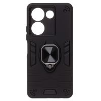Чехол для Tecno Camon 20 (CK6n) силиконовый противоударный с кольцом <черный> ― Spb.OnlineBazar.su