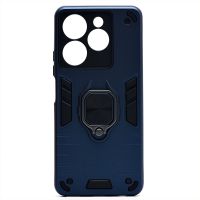 Чехол для Tecno Spark 10 Pro (KI7) силиконовый противоударный с кольцом <синий> ― Spb.OnlineBazar.su
