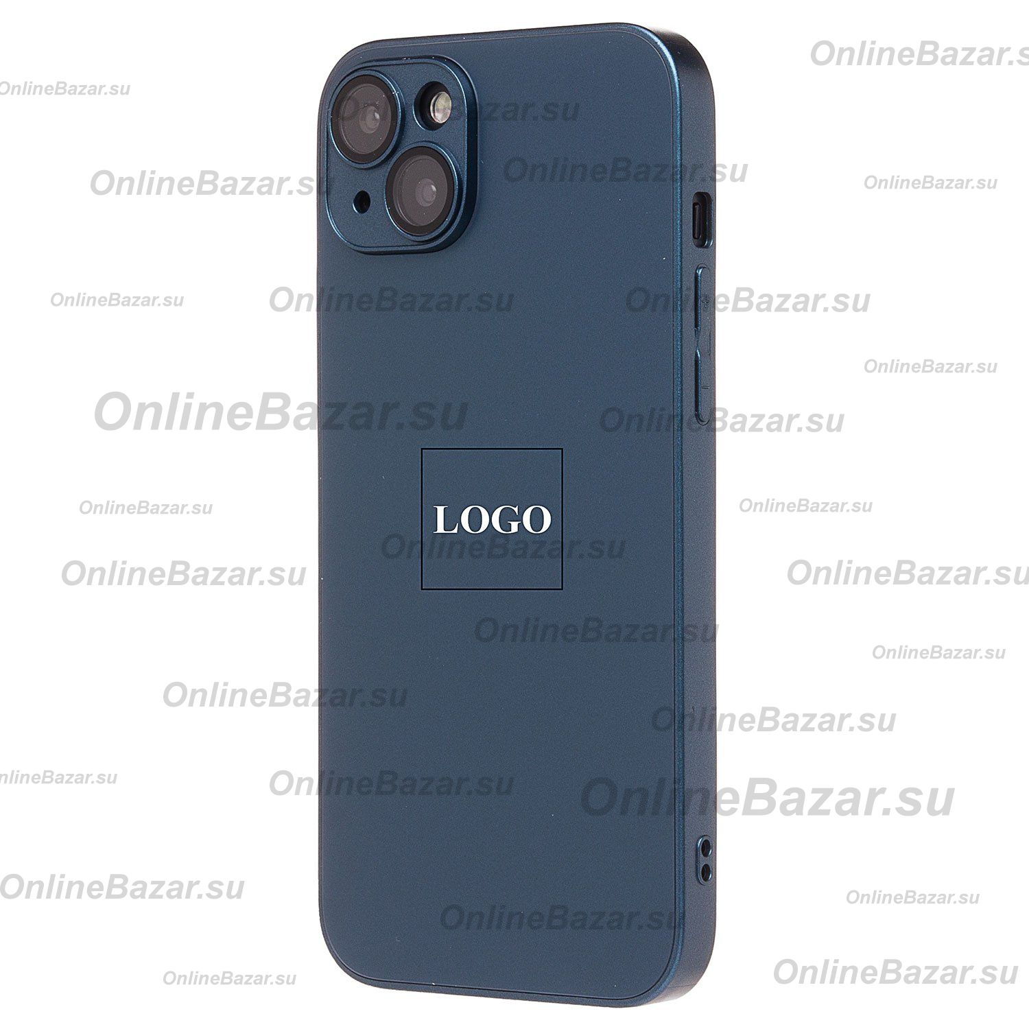 Чехол для Apple iPhone 15 Plus пластиковый MagSafe №3 <синий> ― Spb.OnlineBazar.su