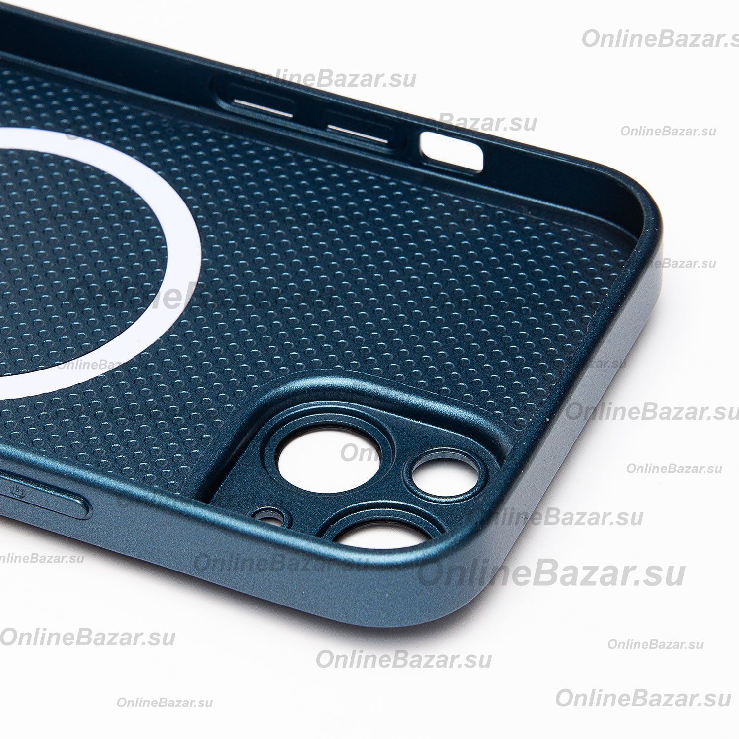 Чехол для Apple iPhone 15 Plus пластиковый MagSafe №3 <синий> ― Spb.OnlineBazar.su