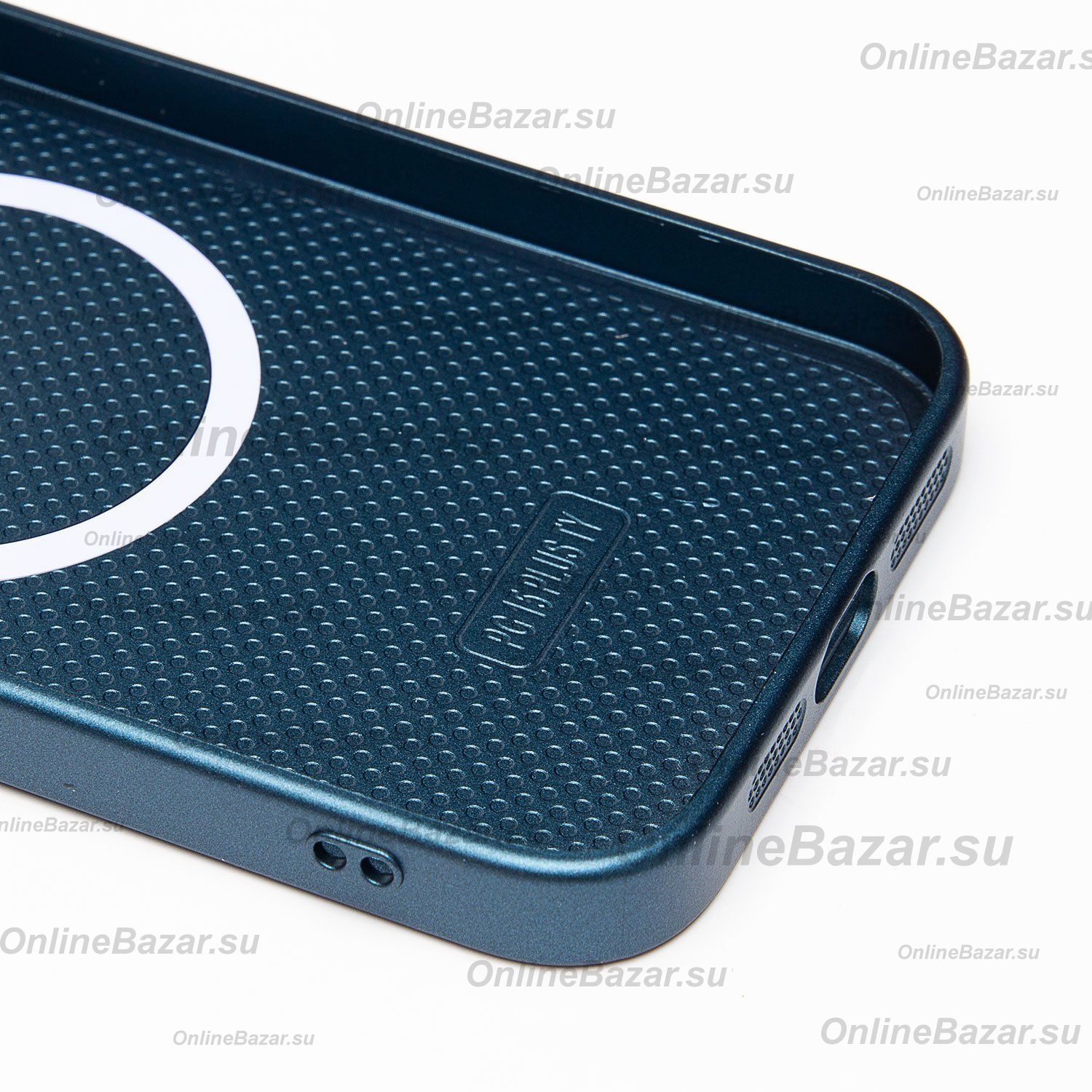 Чехол для Apple iPhone 15 Plus пластиковый MagSafe №3 <синий> ― Spb.OnlineBazar.su