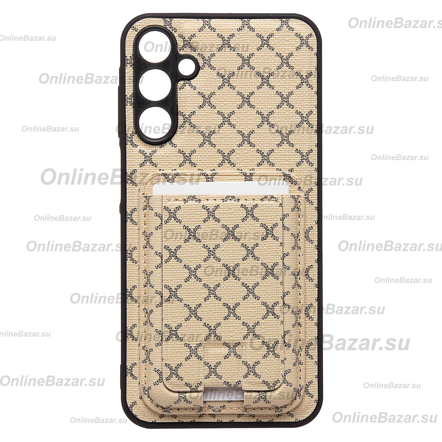 Чехол для Samsung SM-A156B (Galaxy A15 5G) силиконовый с картхолдером №8 <белый> ― Spb.OnlineBazar.su