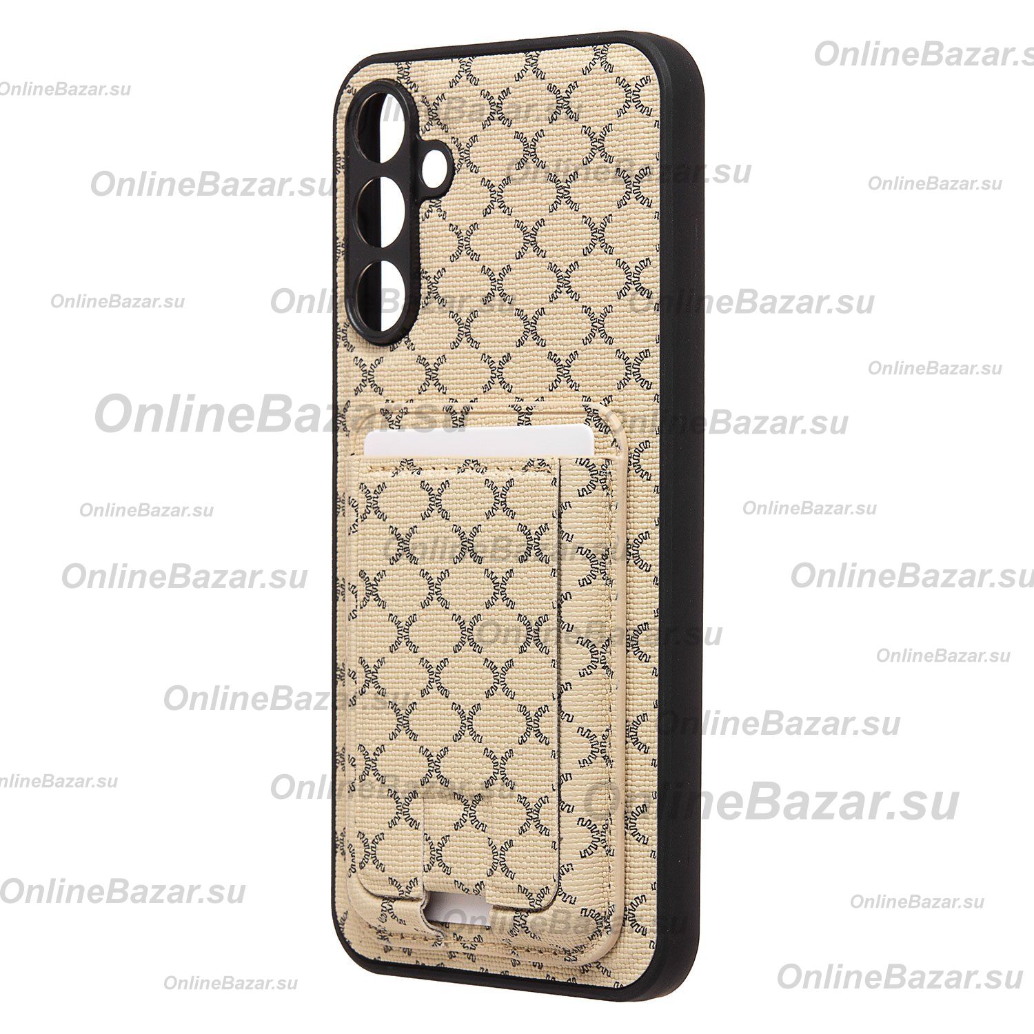 Чехол для Samsung SM-A156B (Galaxy A15 5G) силиконовый с картхолдером №8 <белый> ― Spb.OnlineBazar.su