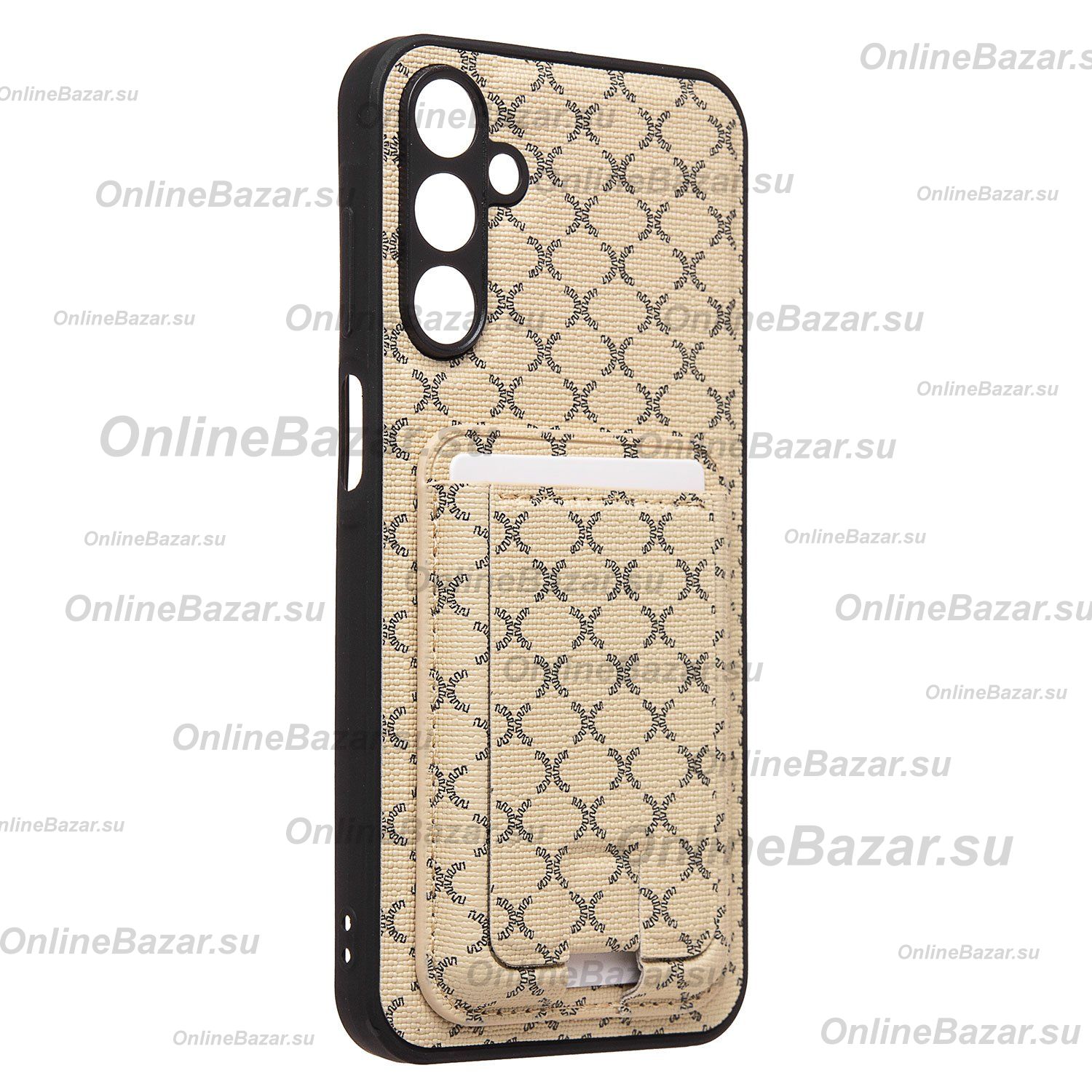 Чехол для Samsung SM-A156B (Galaxy A15 5G) силиконовый с картхолдером №8 <белый> ― Spb.OnlineBazar.su