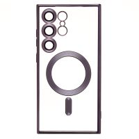 Чехол для Samsung SM-S928B (Galaxy S24 Ultra) силиконовый MagSafe №7 <темно-фиолетовый> ― Spb.OnlineBazar.su