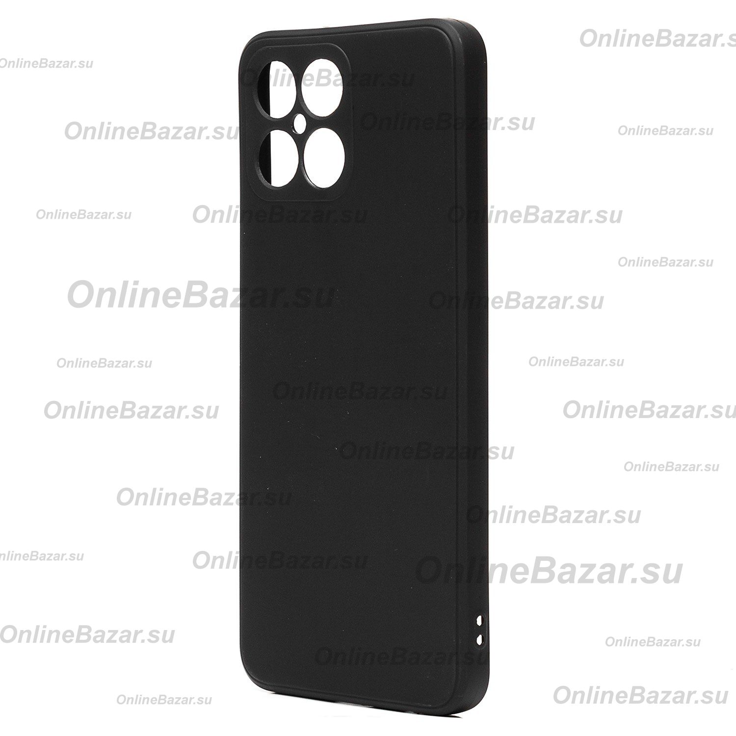 Чехол для Honor X8 (TFY-LX1) силиконовый Soft Touch 4 <черный> ― Spb.OnlineBazar.su