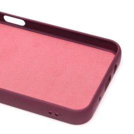 Чехол для Huawei EVE-LX9N силиконовый Soft Touch 4 <бордовый>