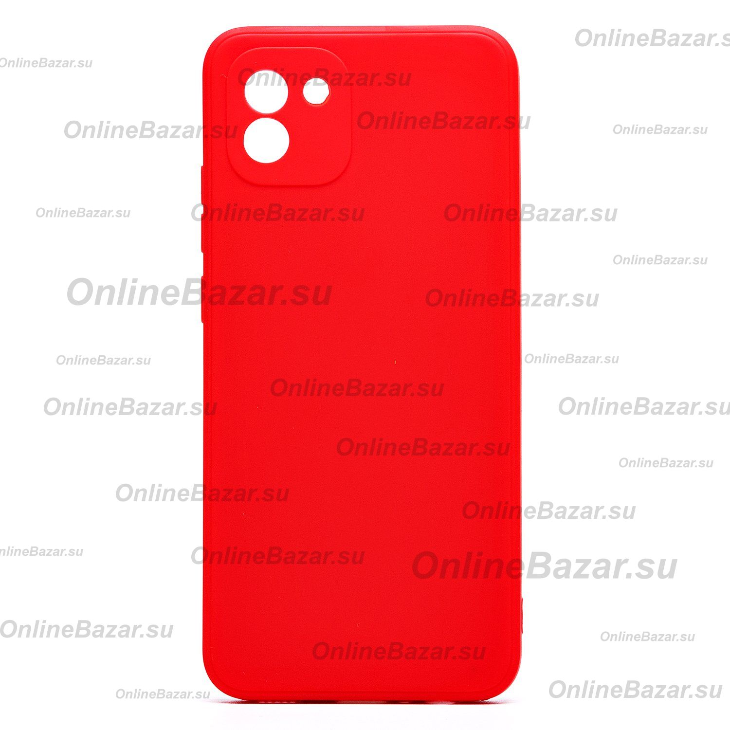 Чехол для Samsung SM-A035F (Galaxy A03) силиконовый Soft Touch 2 <красный> ― Spb.OnlineBazar.su