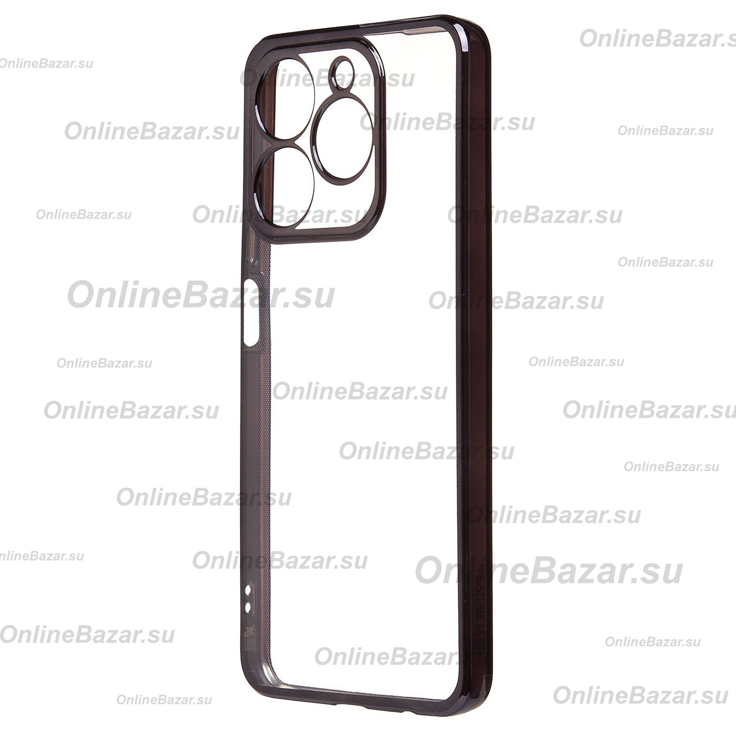Чехол для Realme C63 силиконовый ультратонкий Pilot <черный> ― Spb.OnlineBazar.su