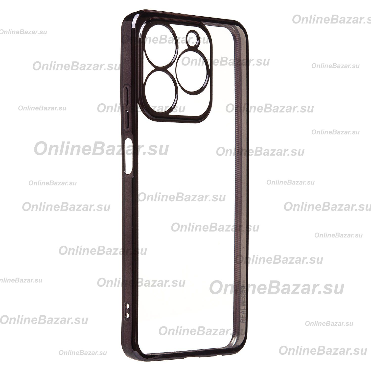 Чехол для Realme C63 силиконовый ультратонкий Pilot <черный> ― Spb.OnlineBazar.su