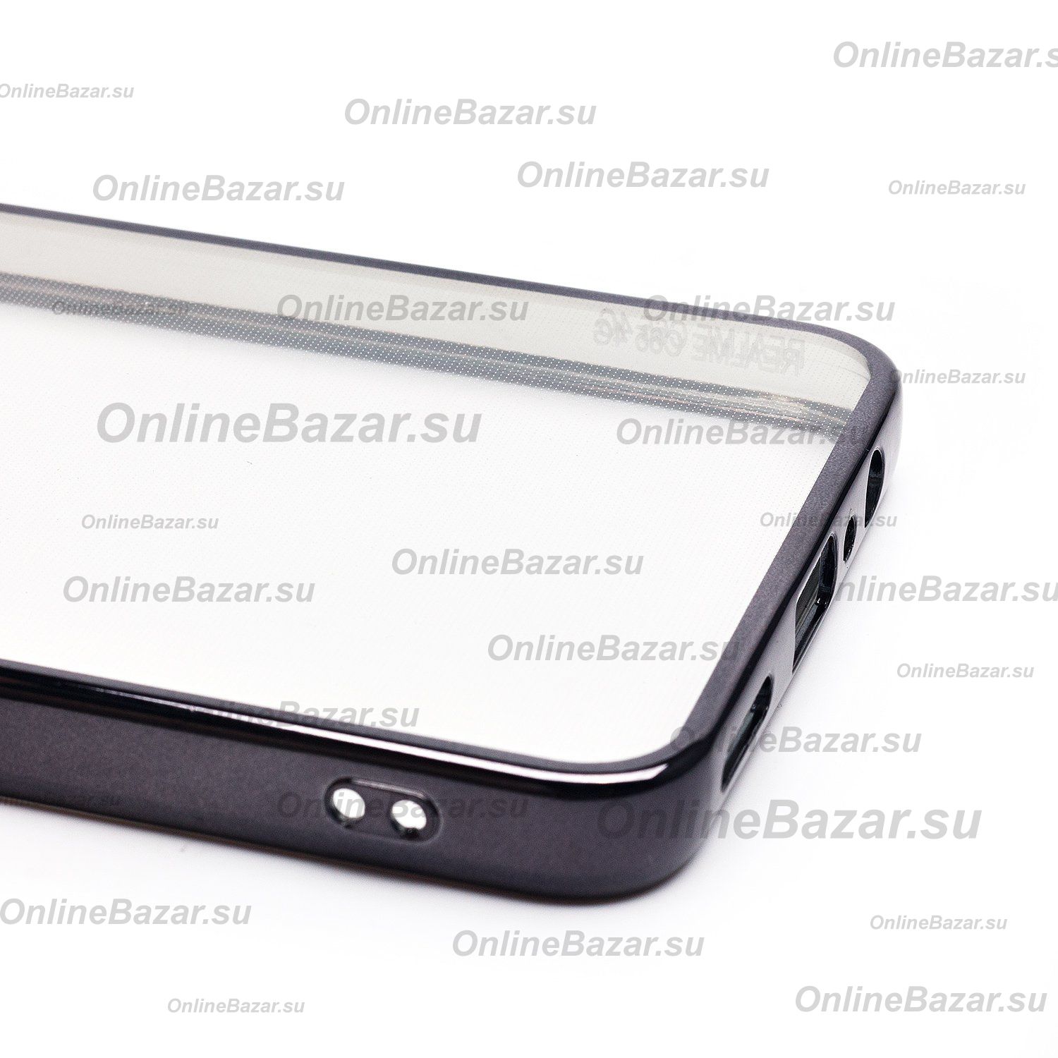 Чехол для Realme C65 силиконовый ультратонкий Pilot <черный> ― Spb.OnlineBazar.su