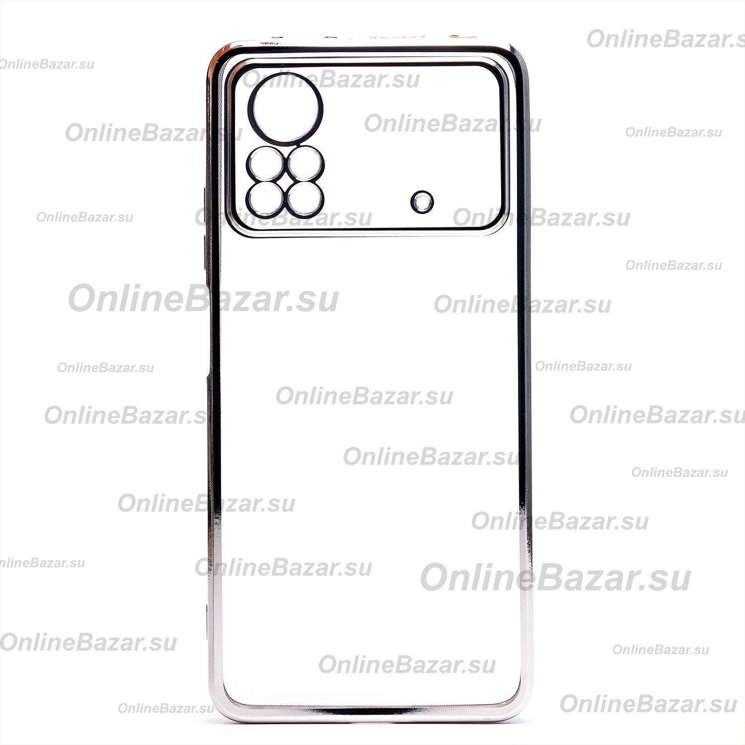 Чехол для Xiaomi 2201116PG силиконовый ультратонкий Pilot <серебристый> ― Spb.OnlineBazar.su