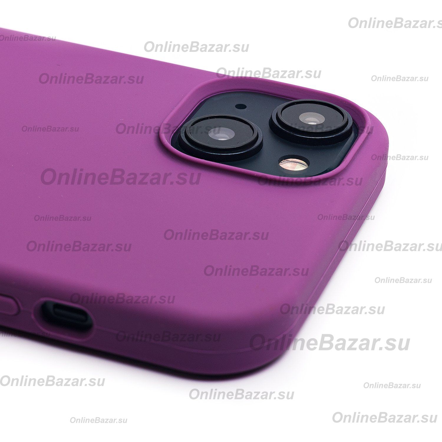Чехол для Apple iPhone 15 Plus силиконовый Soft Touch <фиолетовый> (премиум) ― Spb.OnlineBazar.su
