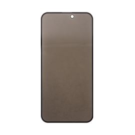 Защитное стекло для Apple iPhone 15 (закаленное, полное покрытие, антишпион) <черный>