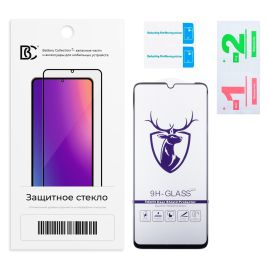 Защитное стекло для Xiaomi 23129RN51X (2,5D/закаленное, полная наклейка) <черный> в блистере