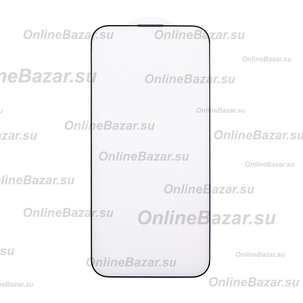 Защитное стекло для Apple iPhone 14 Pro Max (2,5D/с сеткой динамика) <черный> ― Spb.OnlineBazar.su