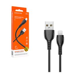 Кабель USB Apple iPhone Lightning Borofone BX51 <черный>