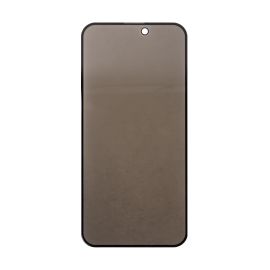 Защитное стекло для Apple iPhone 15 Pro Max (закаленное, полное покрытие, антишпион) <черный>