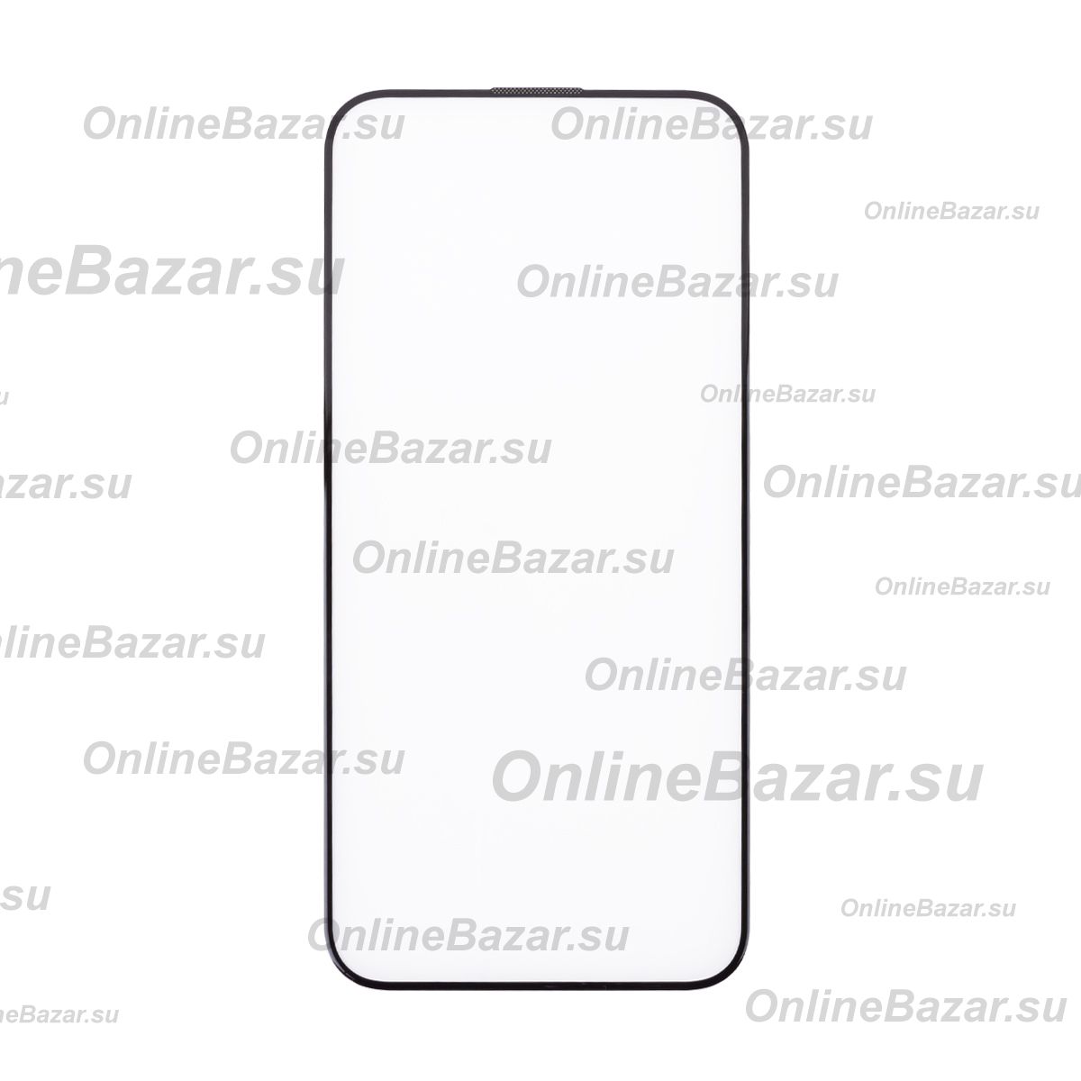 Защитное стекло для Apple iPhone 15 (2,5D/с сеткой динамика) <черный> ― Spb.OnlineBazar.su