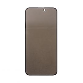 Защитное стекло для Apple iPhone 15 Pro (закаленное, полное покрытие, антишпион) <черный>
