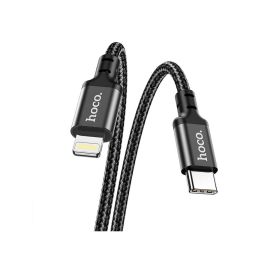 Кабель USB-C Apple iPhone Lightning Hoco X14 (1 метр/PD) <черный>