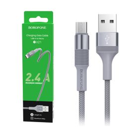 Кабель USB MicroUSB Borofone BX21 <серый>
