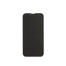 Защитное стекло для Apple iPhone 14 (закаленное, полное покрытие, антишпион) <черный>