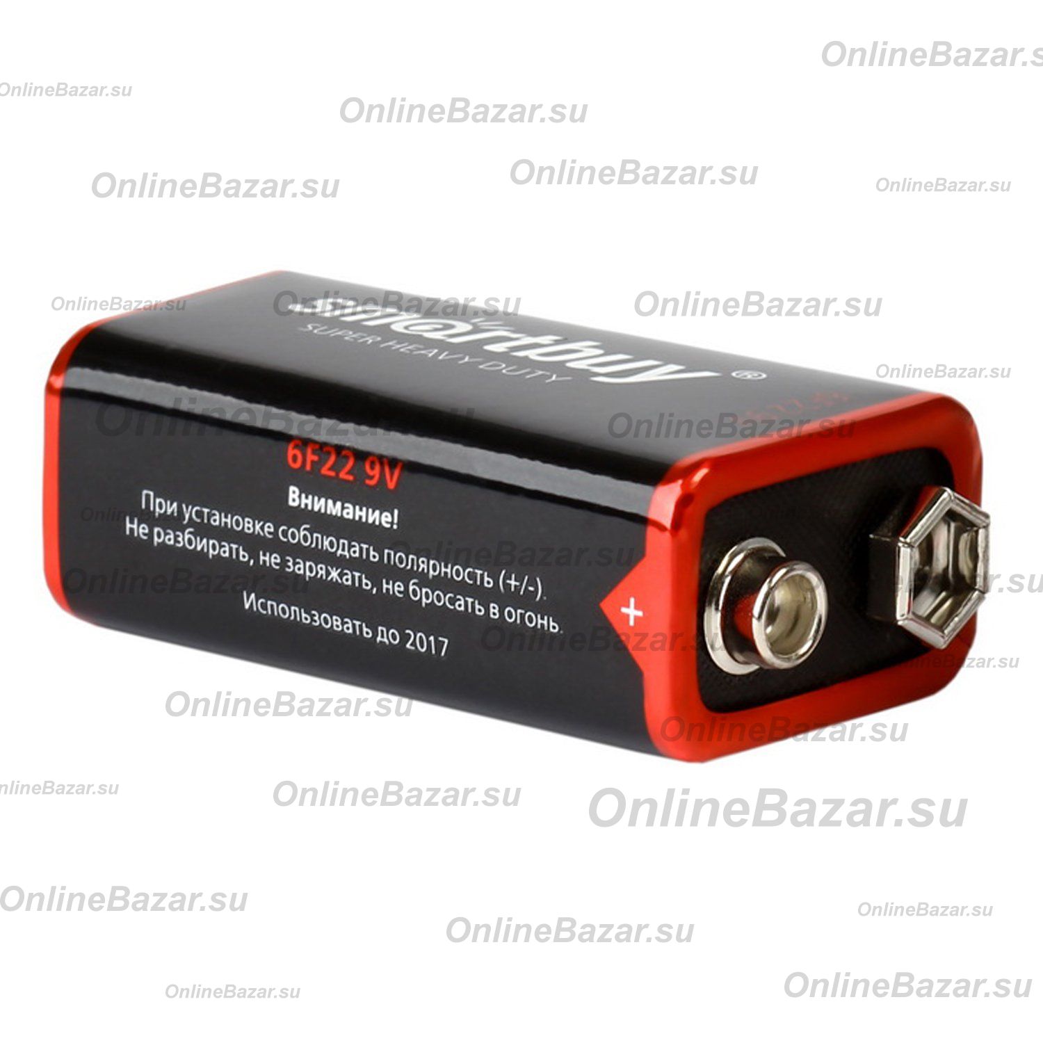 Батарейка 9V (крона) Smart Buy 6F22 ― Spb.OnlineBazar.su