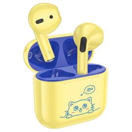 Беспроводные bluetooth наушники Hoco EW112 для детей <желтый>