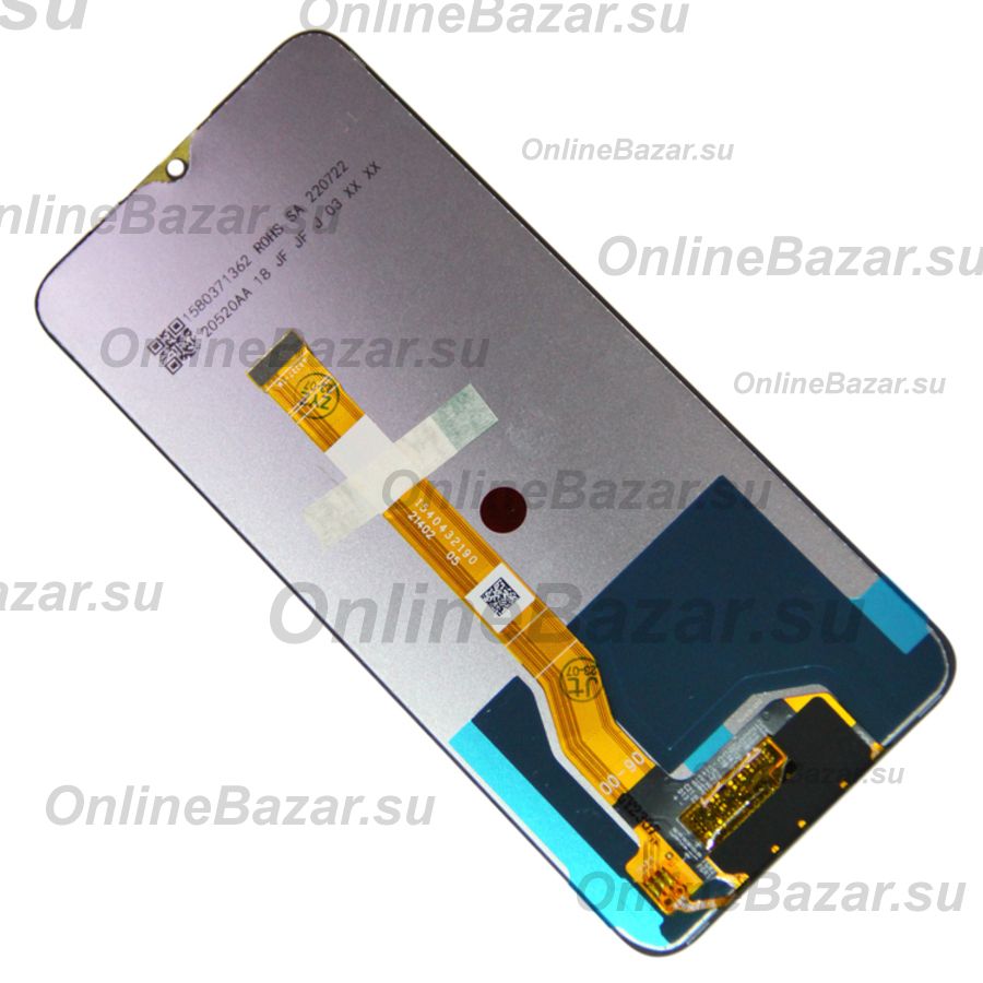 Дисплей для Realme RMX3511 в сборе с тачскрином <черный> (оригинал) ― Spb.OnlineBazar.su