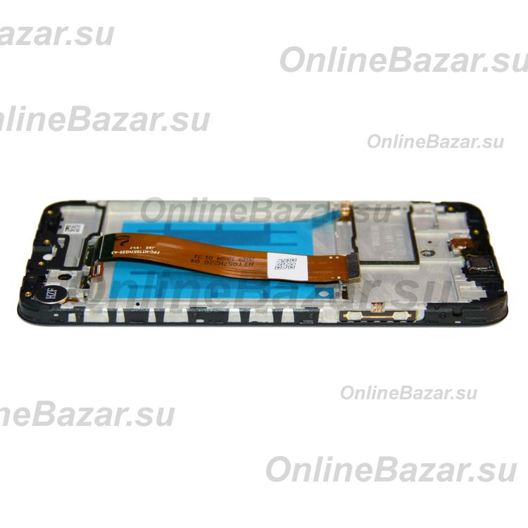 Дисплей для Samsung SM-M015F (Galaxy M01) модуль в сборе с тачскрином (широкий разъем шлейфа) <черный> (оригинал SP) ― Spb.OnlineBazar.su