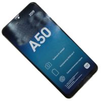 Дисплей для Samsung SM-A505F (Galaxy A50) модуль в сборе с тачскрином <черный> (оригинал SP) ― Spb.OnlineBazar.su