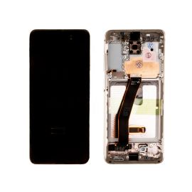 Дисплей для Samsung SM-G980F (Galaxy S20) модуль в сборе с тачскрином <белый> (оригинал SP)
