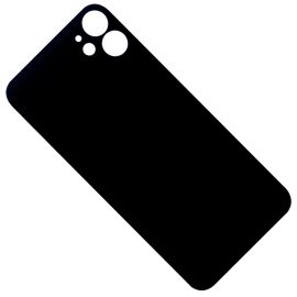 Задняя крышка для Apple iPhone 11 (широкий вырез под камеру) <черный>