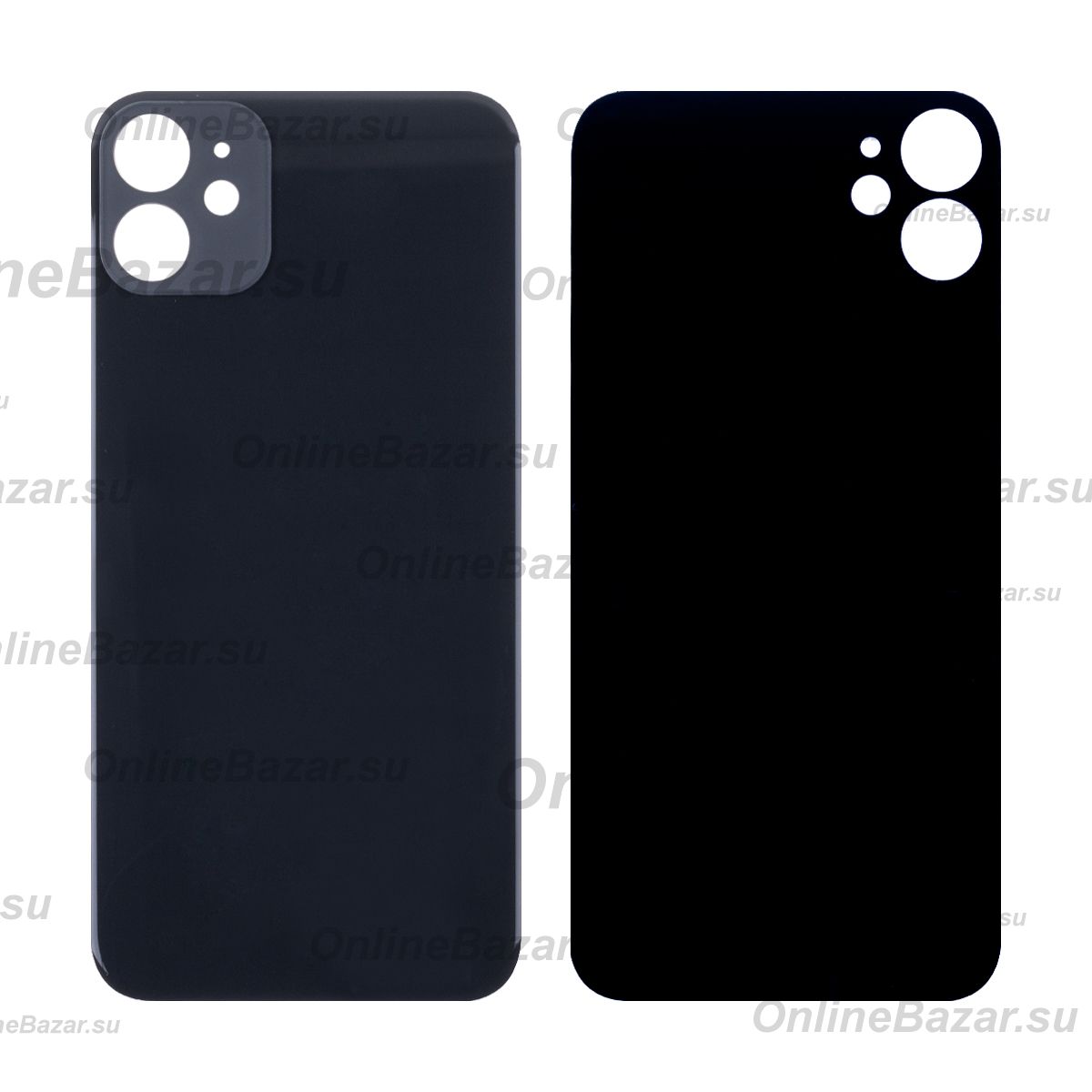 Задняя крышка для Apple iPhone 11 (широкий вырез под камеру) <черный> ― Spb.OnlineBazar.su