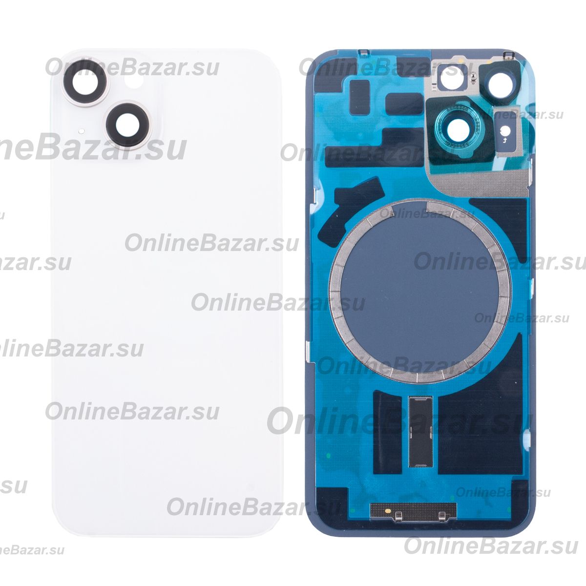 Задняя крышка для Apple iPhone 14 в сборе <белый> (оригинал) ― Spb.OnlineBazar.su