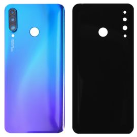 Задняя крышка для Honor 20s (MAR-LX1H) со стеклом камеры <синий> (премиум)