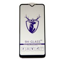 Защитное стекло для Samsung SM-M015F (Galaxy M01) (2.5D/закаленное, полная наклейка) <черный> в блистере ― Spb.OnlineBazar.su